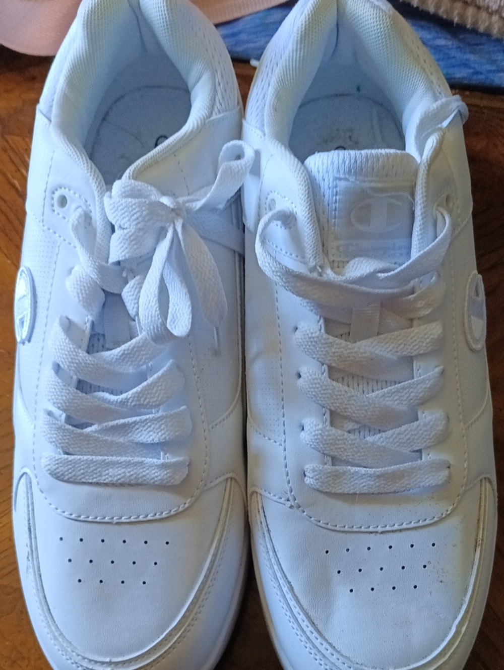 Champion White Low-Top Athletic Sneakers